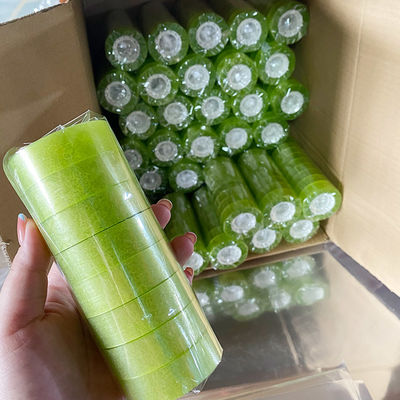 Un bon prix. Rubans adhésifs verts transparents pour papeterie, emballage, personnalisés en gros en ligne