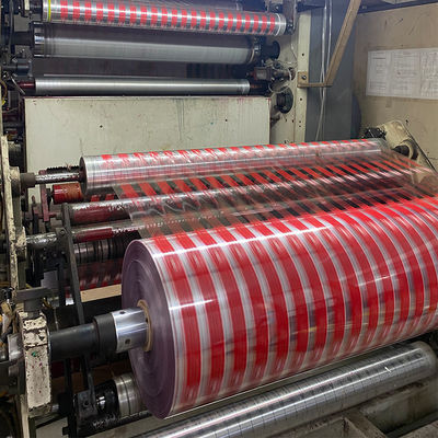 Un bon prix. Rubans imprimés rouleau géant 1.28*4000m Fabrication de ruban adhésif Bopp en ligne