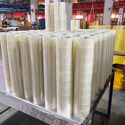 Ruban d'emballage en plastique BOPP blanc pur transparent le plus vendu, vente en gros d'usine